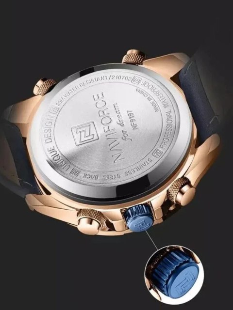 Naviforce ZEGAREK MĘSKI NAVIFORCE NF9197L RG/BE/BE + BOX