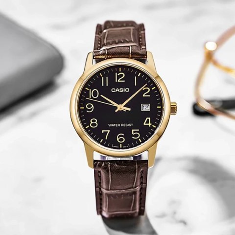 Casio ZEGAREK MĘSKI CASIO MTP-V002GL-1B + BOX