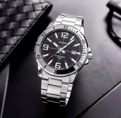 Casio ZEGAREK MĘSKI CASIO MTP-VD01D-1BV + BOX