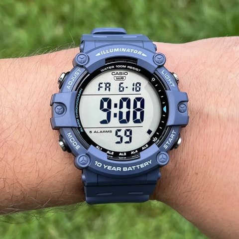 Casio ZEGAREK MĘSKI CASIO SPORT ILLUMINATOR AE-1500WH-2A + BOX