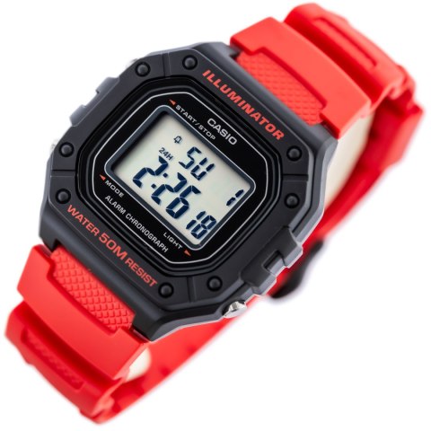 Casio ZEGAREK MĘSKI CASIO W-218H-4B + BOX