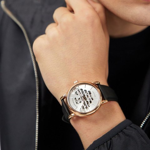 Emporio Armani ZEGAREK MĘSKI EMPORIO ARMANI LUIGI AUTOMATIC AR60031 + BOX (zi062b)
