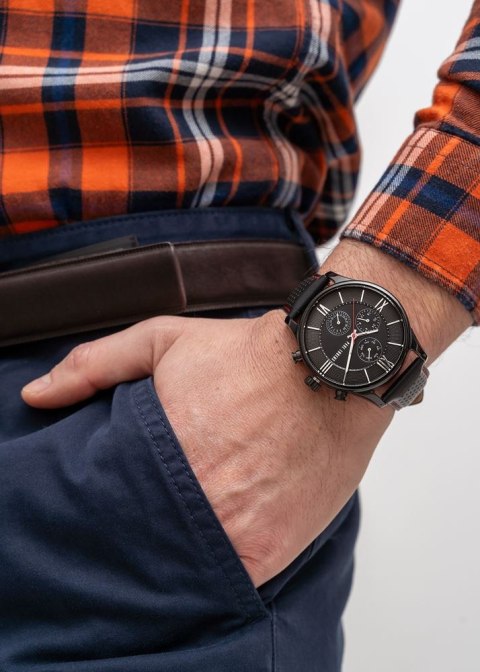 Paul Lorens ZEGAREK MĘSKI PAUL LORENS - PL11652A6-1A3 (zg355b) + BOX