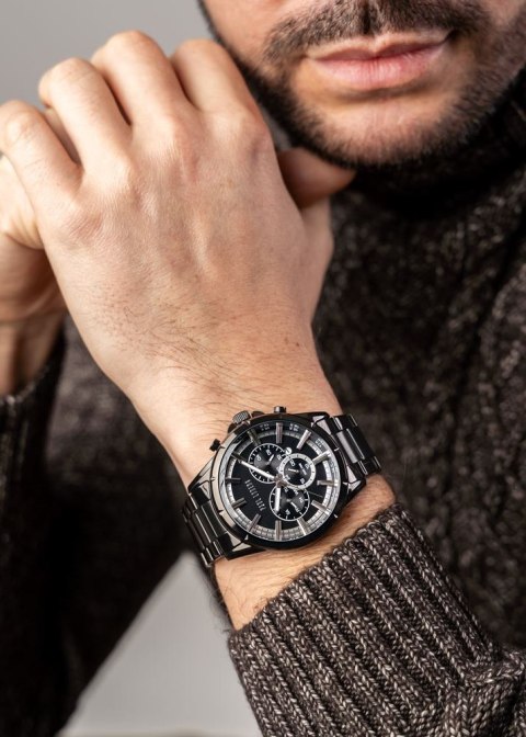 Paul Lorens ZEGAREK MĘSKI PAUL LORENS - PL13605B-1A5 (zg359d) + BOX