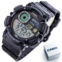 Casio ZEGAREK MĘSKI CASIO Digital Moonphase WS-1500H-1A + BOX