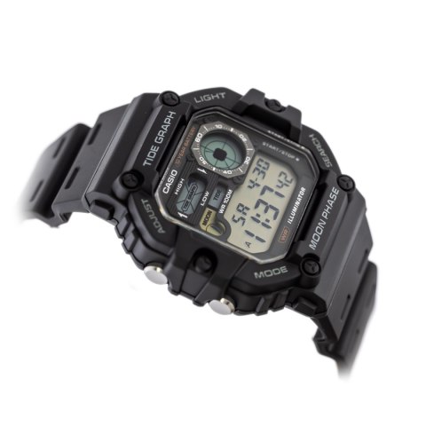 Casio ZEGAREK MĘSKI CASIO Digital Moonphase WS-1700H-1AV + BOX
