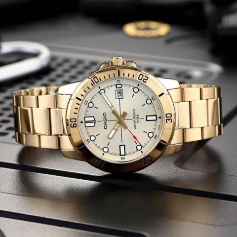 Casio ZEGAREK MĘSKI CASIO MTP-VD01G-9E (zd185d) + BOX