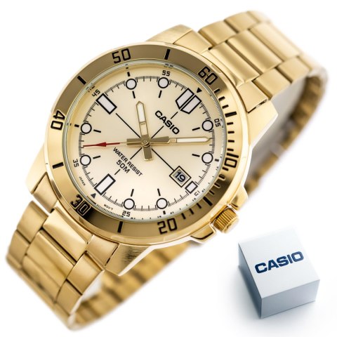 Casio ZEGAREK MĘSKI CASIO MTP-VD01G-9E (zd185d) + BOX