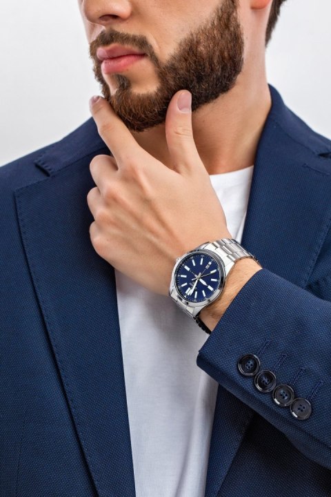 Casio ZEGAREK MĘSKI CASIO MTP-VD02D-2E (zd217a) + BOX