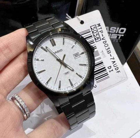 Casio ZEGAREK MĘSKI CASIO MTP-VD03B-7A + BOX