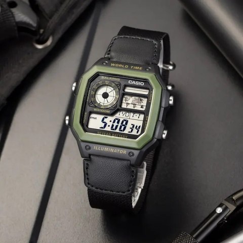 Casio ZEGAREK MĘSKI CASIO Sports AE-1200WHB-1B + BOX (zd146d)