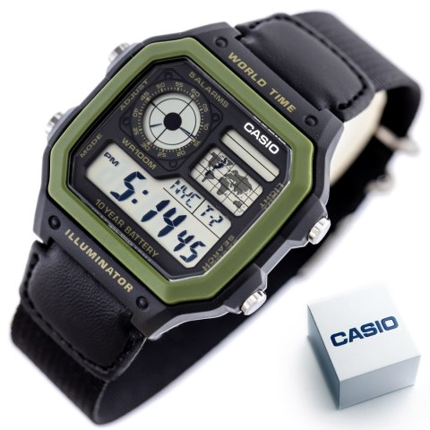 Casio ZEGAREK MĘSKI CASIO Sports AE-1200WHB-1B + BOX (zd146d)