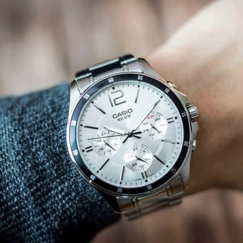 Casio Zegarek Męski Casio MTP-1374D-7A (zd063e) + BOX