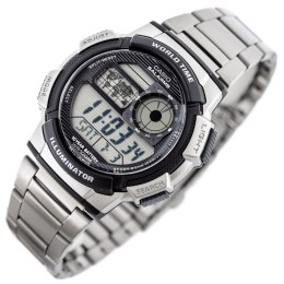 Casio ZEGAREK MĘSKI CASIO AE-1000WD 1A (zd073h) - WORLD TIME + BOX