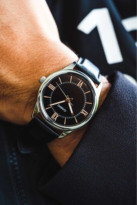 Casio ZEGAREK MĘSKI CASIO MTP-V005L-1B5 + BOX (zd225b)