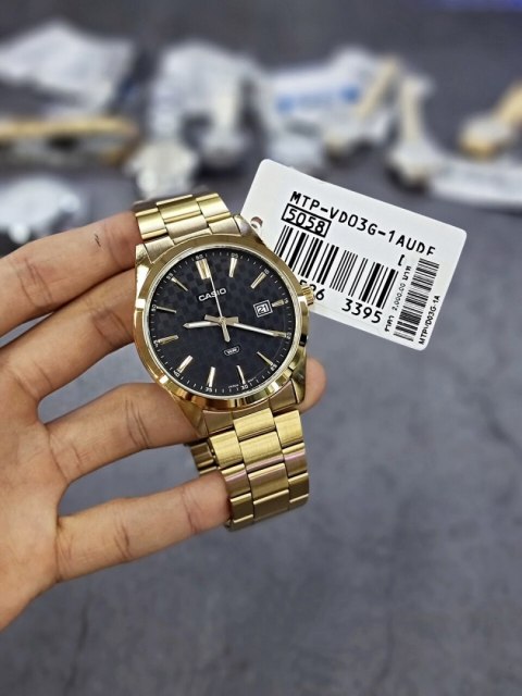 Casio ZEGAREK MĘSKI CASIO MTP-VD03G-1A + BOX