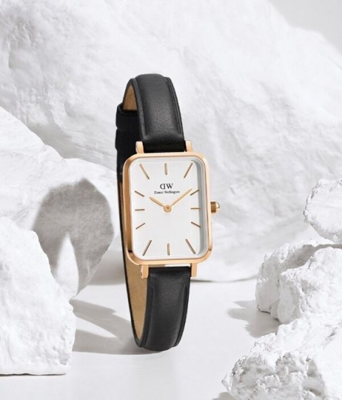 Daniel Wellington ZEGAREK DAMSKI DANIEL WELLINGTON DW00100434 - Quadro Pressed Sheffield Gold 32mm + BOX