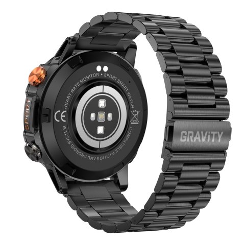Gravity SMARTWATCH MĘSKI GRAVITY GT20-1 - AMOLED, DODATKOWY PASEK (sg024a)