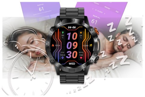 Gravity SMARTWATCH MĘSKI GRAVITY GT20-1 - AMOLED, DODATKOWY PASEK (sg024a)