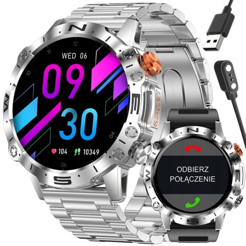 Gravity SMARTWATCH MĘSKI GRAVITY GT20-2 - AMOLED, DODATKOWY PASEK (sg024b)