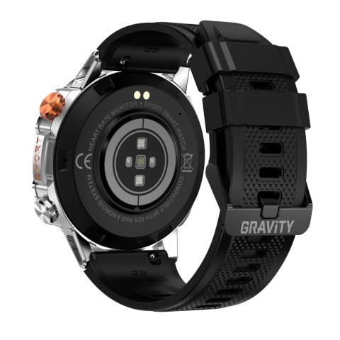 Gravity SMARTWATCH MĘSKI GRAVITY GT20-2 - AMOLED, DODATKOWY PASEK (sg024b)