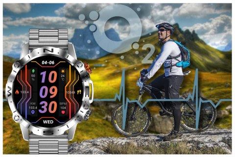 Gravity SMARTWATCH MĘSKI GRAVITY GT20-2 - AMOLED, DODATKOWY PASEK (sg024b)