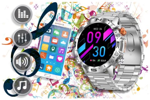 Gravity SMARTWATCH MĘSKI GRAVITY GT20-2 - AMOLED, DODATKOWY PASEK (sg024b)
