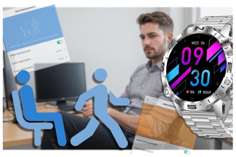 Gravity SMARTWATCH MĘSKI GRAVITY GT20-2 - AMOLED, DODATKOWY PASEK (sg024b)