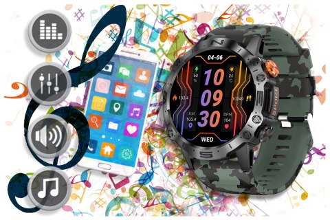 Gravity SMARTWATCH MĘSKI GRAVITY GT20-6 - AMOLED, DODATKOWY PASEK (sg024f)