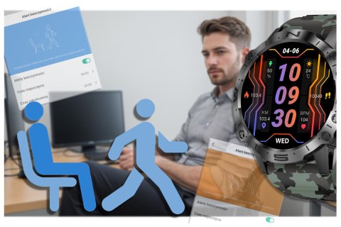 Gravity SMARTWATCH MĘSKI GRAVITY GT20-6 - AMOLED, DODATKOWY PASEK (sg024f)