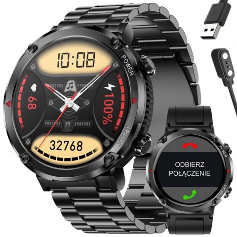Gravity SMARTWATCH MĘSKI GRAVITY GT21-1 - BLUETOOTH CALL, DODATKOWY PASEK (sg025a)