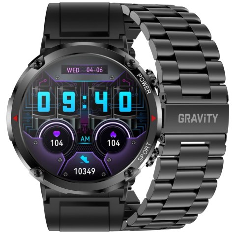 Gravity SMARTWATCH MĘSKI GRAVITY GT21-1 - BLUETOOTH CALL, DODATKOWY PASEK (sg025a)