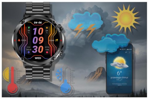 Gravity SMARTWATCH MĘSKI GRAVITY GT21-1 - BLUETOOTH CALL, DODATKOWY PASEK (sg025a)