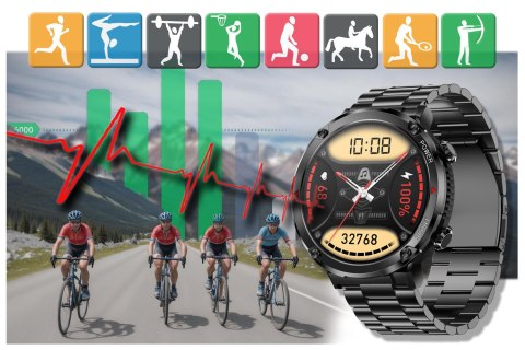 Gravity SMARTWATCH MĘSKI GRAVITY GT21-1 - BLUETOOTH CALL, DODATKOWY PASEK (sg025a)