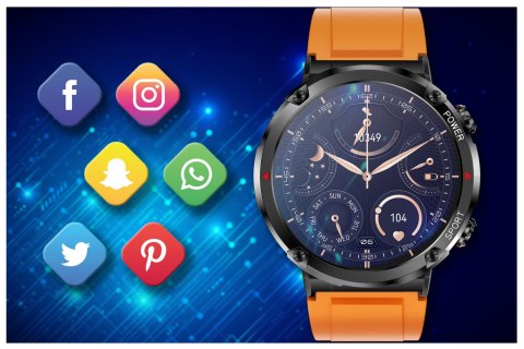 Gravity SMARTWATCH MĘSKI GRAVITY GT21-2 - BLUETOOTH CALL, DODATKOWY PASEK (sg025b)
