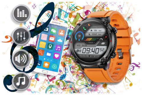 Gravity SMARTWATCH MĘSKI GRAVITY GT21-2 - BLUETOOTH CALL, DODATKOWY PASEK (sg025b)