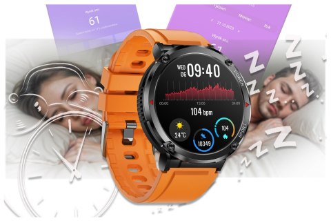 Gravity SMARTWATCH MĘSKI GRAVITY GT21-2 - BLUETOOTH CALL, DODATKOWY PASEK (sg025b)