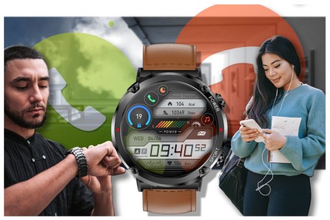 Gravity SMARTWATCH MĘSKI GRAVITY GT21-4 - BLUETOOTH CALL, DODATKOWY PASEK (sg025d)