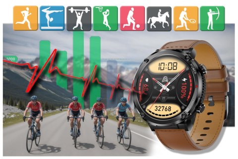 Gravity SMARTWATCH MĘSKI GRAVITY GT21-4 - BLUETOOTH CALL, DODATKOWY PASEK (sg025d)