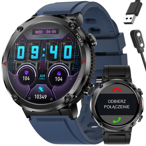 Gravity SMARTWATCH MĘSKI GRAVITY GT21-5 - BLUETOOTH CALL, DODATKOWY PASEK (sg025e)