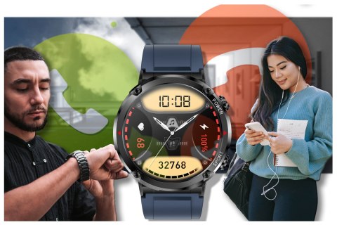 Gravity SMARTWATCH MĘSKI GRAVITY GT21-5 - BLUETOOTH CALL, DODATKOWY PASEK (sg025e)