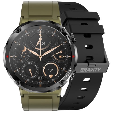 Gravity SMARTWATCH MĘSKI GRAVITY GT21-7 - BLUETOOTH CALL, DODATKOWY PASEK (sg025g)