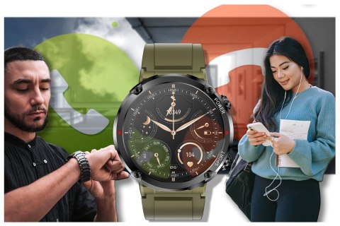 Gravity SMARTWATCH MĘSKI GRAVITY GT21-7 - BLUETOOTH CALL, DODATKOWY PASEK (sg025g)