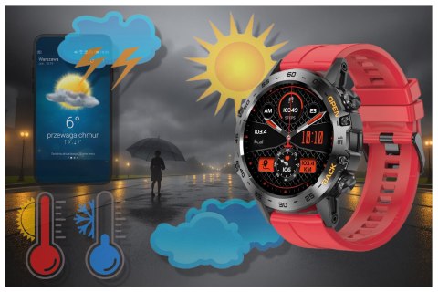 Gravity SMARTWATCH MĘSKI GRAVITY GT9-11 - WYKONYWANIE POŁĄCZEŃ, CIŚNIENIOMIERZ (sg021k)