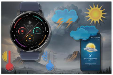 Gravity SMARTWATCH UNISEX GRAVITY GT1-1 PRO - ROZMOWY BLUETOOTH, DODATKOWY PASEK (sg027a)