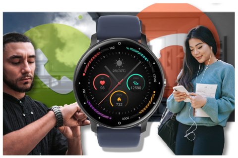 Gravity SMARTWATCH UNISEX GRAVITY GT1-1 PRO - ROZMOWY BLUETOOTH, DODATKOWY PASEK (sg027a)