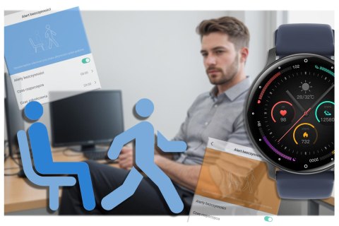 Gravity SMARTWATCH UNISEX GRAVITY GT1-1 PRO - ROZMOWY BLUETOOTH, DODATKOWY PASEK (sg027a)