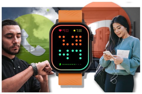 Gravity SMARTWATCH UNISEX GRAVITY GT15-2 - ROZMOWY BLUETOOTH, DODATKOWY PASEK (sg029b)