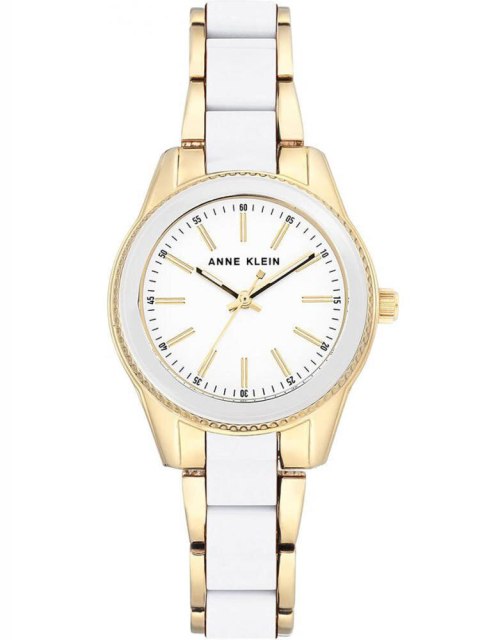 Anne Klein ZEGAREK DAMSKI Anne Klein Gold-Tone AK-3212WTGB + BOX