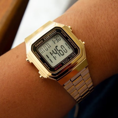 Casio ZEGAREK MĘSKI CASIO A178WGA-1ADF (zd082b) + BOX